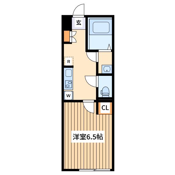 カインドネス小田急相模原Ⅲ(1K/3階)の間取り写真