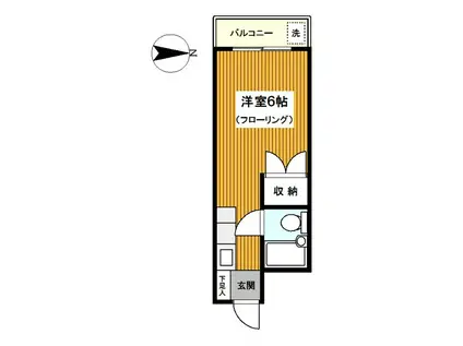 グレイス田代(ワンルーム/3階)の間取り写真