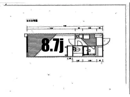 フォート金沢八景相川ビルII(1K/3階)の間取り写真