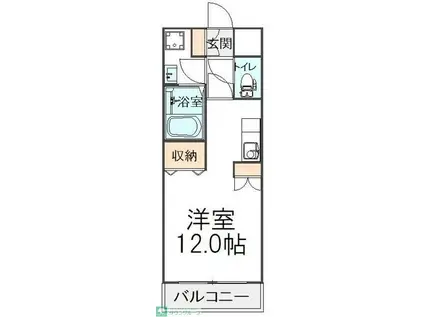 モアル ヤタ藤(ワンルーム/2階)の間取り写真