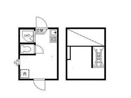 ティ・アーモドリーム(ワンルーム/2階)の間取り写真