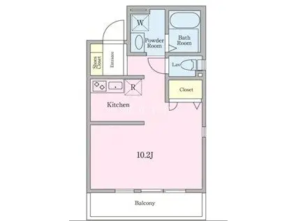 デザインメゾン目白台(ワンルーム/3階)の間取り写真