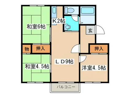 レジデンス37(3LDK/3階)の間取り写真