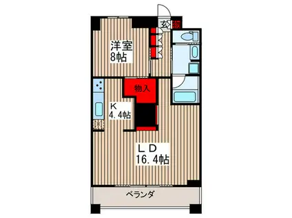 THE TOKYO TOWERS MID TOWER7F(1LDK/7階)の間取り写真