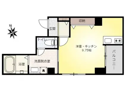 キクヤビルディング(1K/6階)の間取り写真