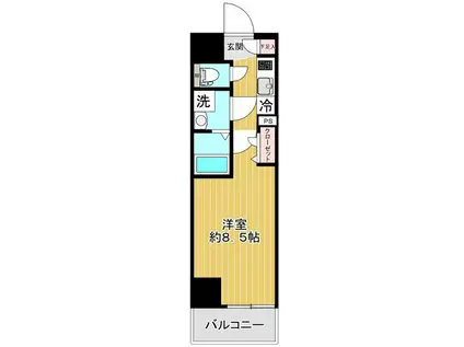 SHOKEN RESIDENCE亀戸(1K/12階)の間取り写真