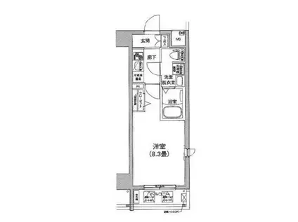 ティモーネ押上(1K/5階)の間取り写真