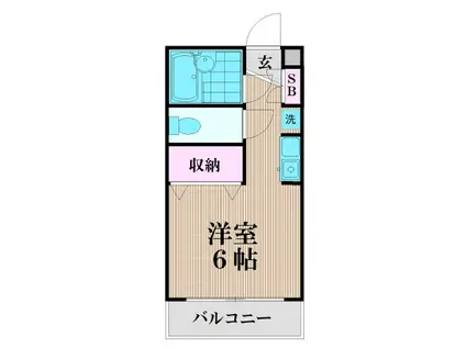 PATIOS NAKAMURA(ワンルーム/1階)の間取り写真