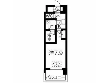 ノース VILLAGE 伍番館(1K/5階)の間取り写真