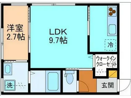 セシボン36(1LDK/1階)の間取り写真
