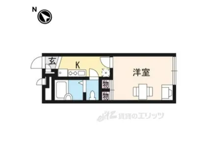 レオパレス住吉(1K/1階)の間取り写真