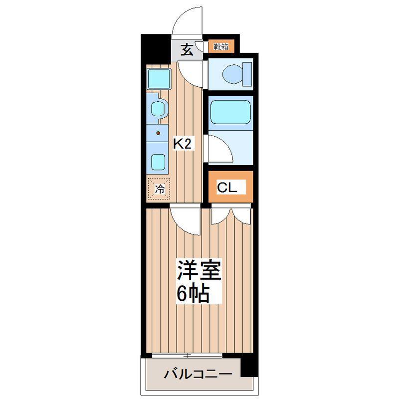 モンシェール吾妻橋(1K/10階)の間取り写真