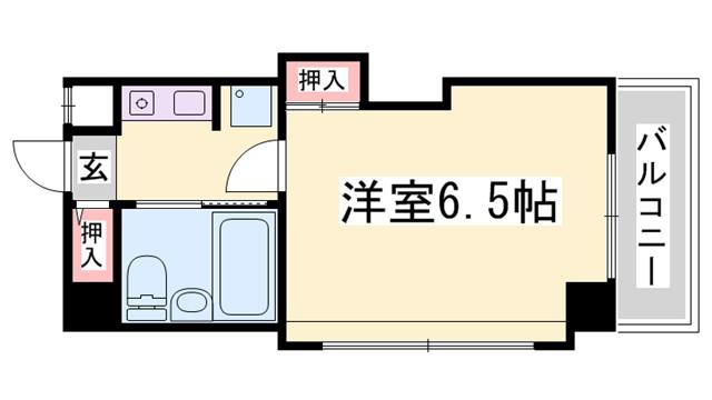 ベルトピア手柄II(ワンルーム/3階)の間取り写真