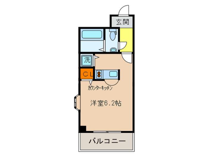 KAISEIマンション(ワンルーム/7階)の間取り写真