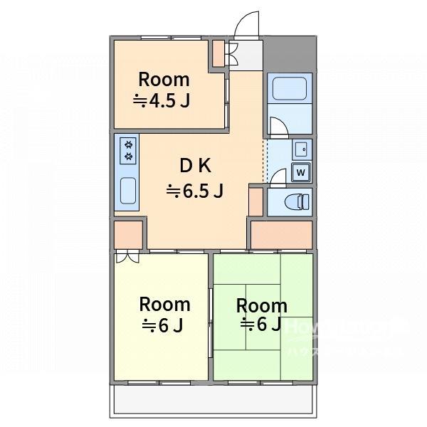 古屋ガーデンマンション(3DK/1階)の間取り写真