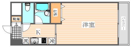 アリターレ博多(1K/9階)の間取り写真