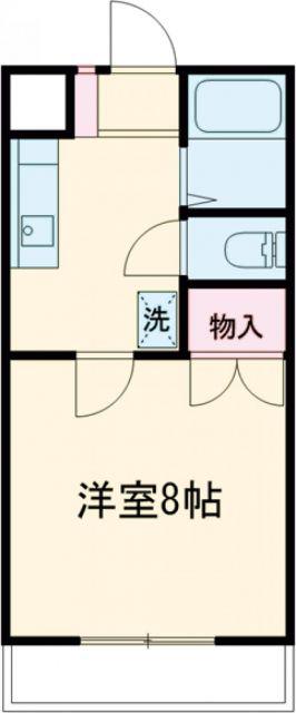 リバティ高橋(1K/3階)の間取り写真
