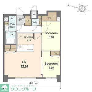 S-RESIDENCE上社南AMANTE(2LDK/7階)の間取り写真