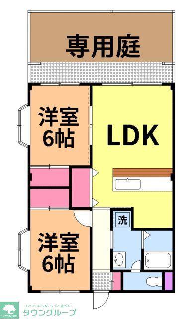ロイヤル島田(2LDK/1階)の間取り写真