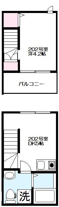 ドルチェ阿佐谷(1DK/2階)の間取り写真