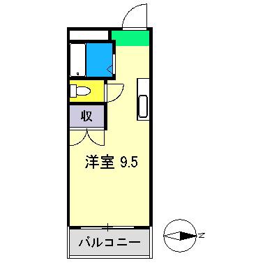 VIGOR HOUSE 高野(ワンルーム/3階)の間取り写真