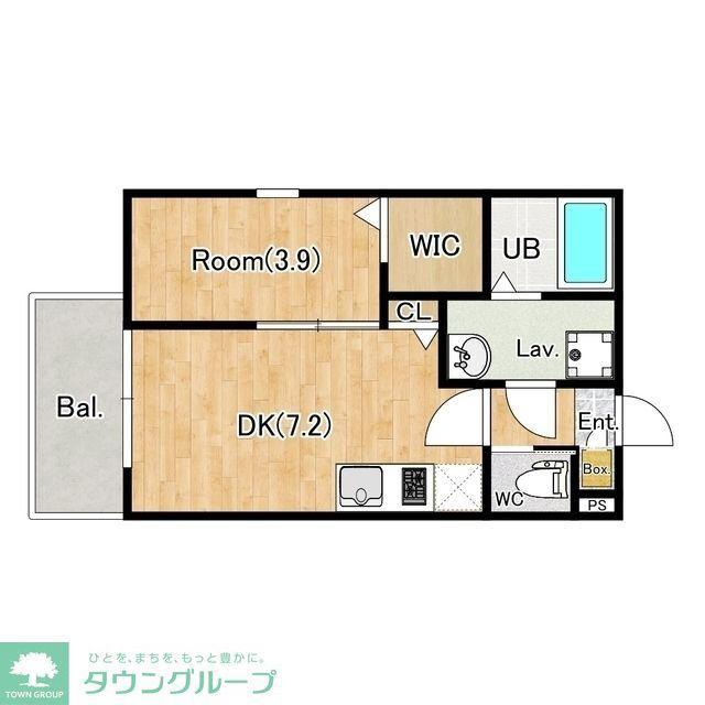 ジーメゾンさいたま見沼(1DK/3階)の間取り写真
