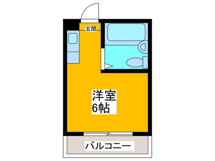 コーポラスアビコ(ワンルーム/1階)の間取り写真