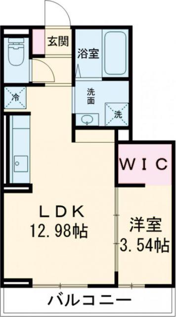 グレイスペアランス(1LDK/2階)の間取り写真