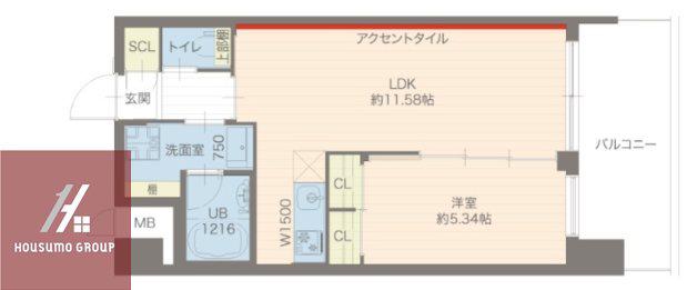 プレジオ城東(1LDK/7階)の間取り写真