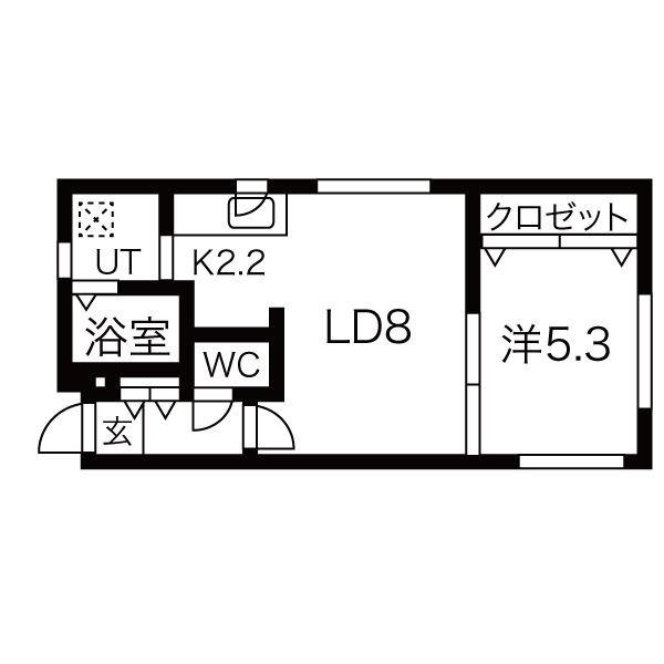 NEW WORLD II(1LDK/3階)の間取り写真