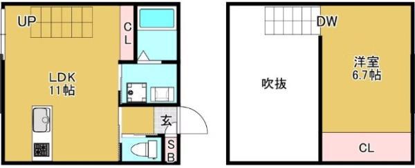 THE RITS TSUNEHISA(ワンルーム/1階)の間取り写真