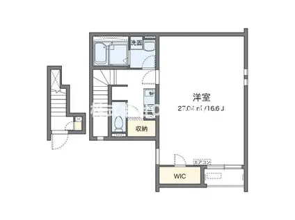 クレイノマルイチ(1K/1階)の間取り写真