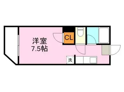 アビターレ下荒田I(ワンルーム/4階)の間取り写真