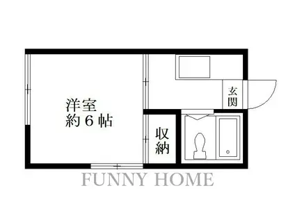 吉村アパート 1階(1K/1階)の間取り写真