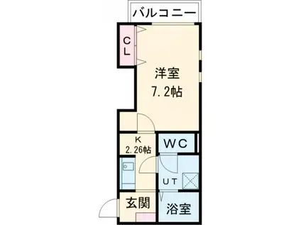 YTSハイツ若松町PART1(1K/1階)の間取り写真