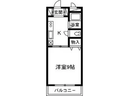 NOMO CORPO ノモコーポ(1DK/1階)の間取り写真