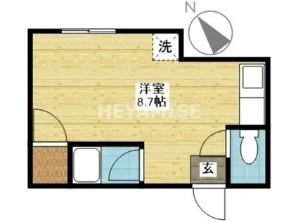 シティハウス坂本(ワンルーム/1階)の間取り写真