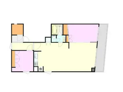 カトルセゾン代官山(2LDK/3階)の間取り写真