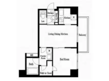 リファイズ エクスクルーシブ(1LDK/8階)の間取り写真