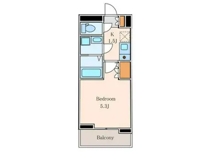 プロポンス麻布(1K/7階)の間取り写真