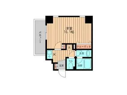 GRACE大森(1K/9階)の間取り写真