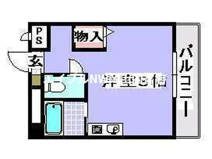 ドリームタグチ(ワンルーム/3階)の間取り写真