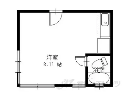 TSUBAKI(ワンルーム/2階)の間取り写真
