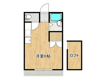 ルクール5(ワンルーム/1階)の間取り写真