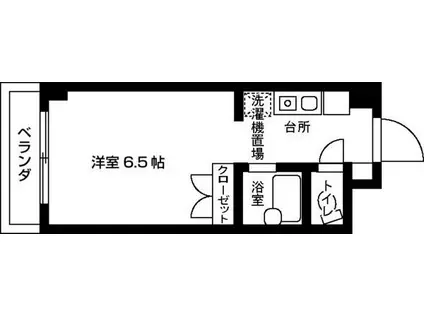 エルテルン壱番館春付け可(ワンルーム/8階)の間取り写真