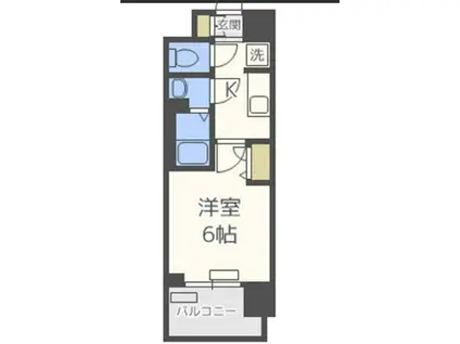 プレサンス大阪天満リバーシア(1K/10階)の間取り写真