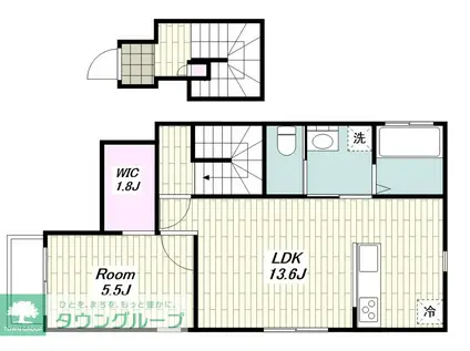 フォレストメゾン恭和II(1LDK/2階)の間取り写真