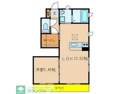 イレックス(1LDK/1階)の間取り写真