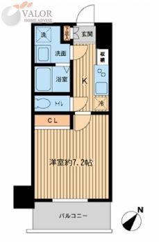 PRIMAL MACHIDA(1K/9階)の間取り写真