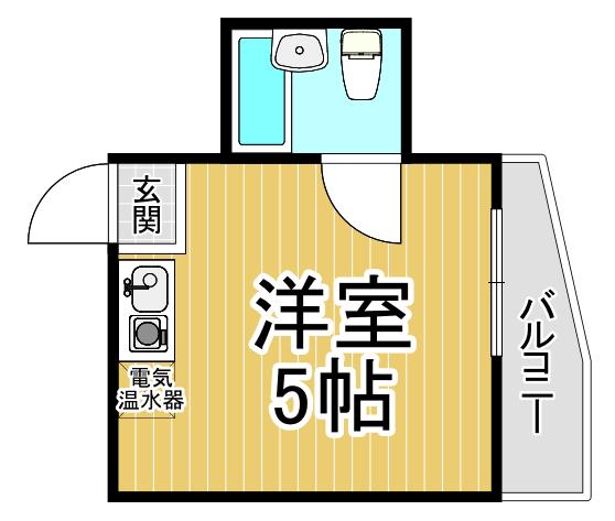 リベラームBASE(ワンルーム/3階)の間取り写真